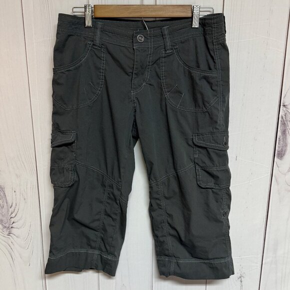 KÜHL Women’s Kontra Capri Pants – Style 6120, Dark Gray, Size 8, EUC - Picture 1 of 13